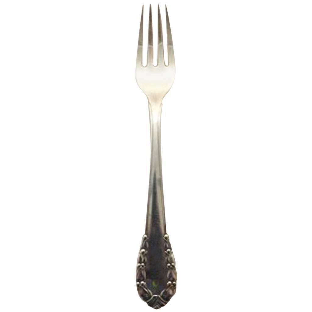 Georg Jensen Lily of the Valley Sterling Silver Dinner Fork #012 For Sale