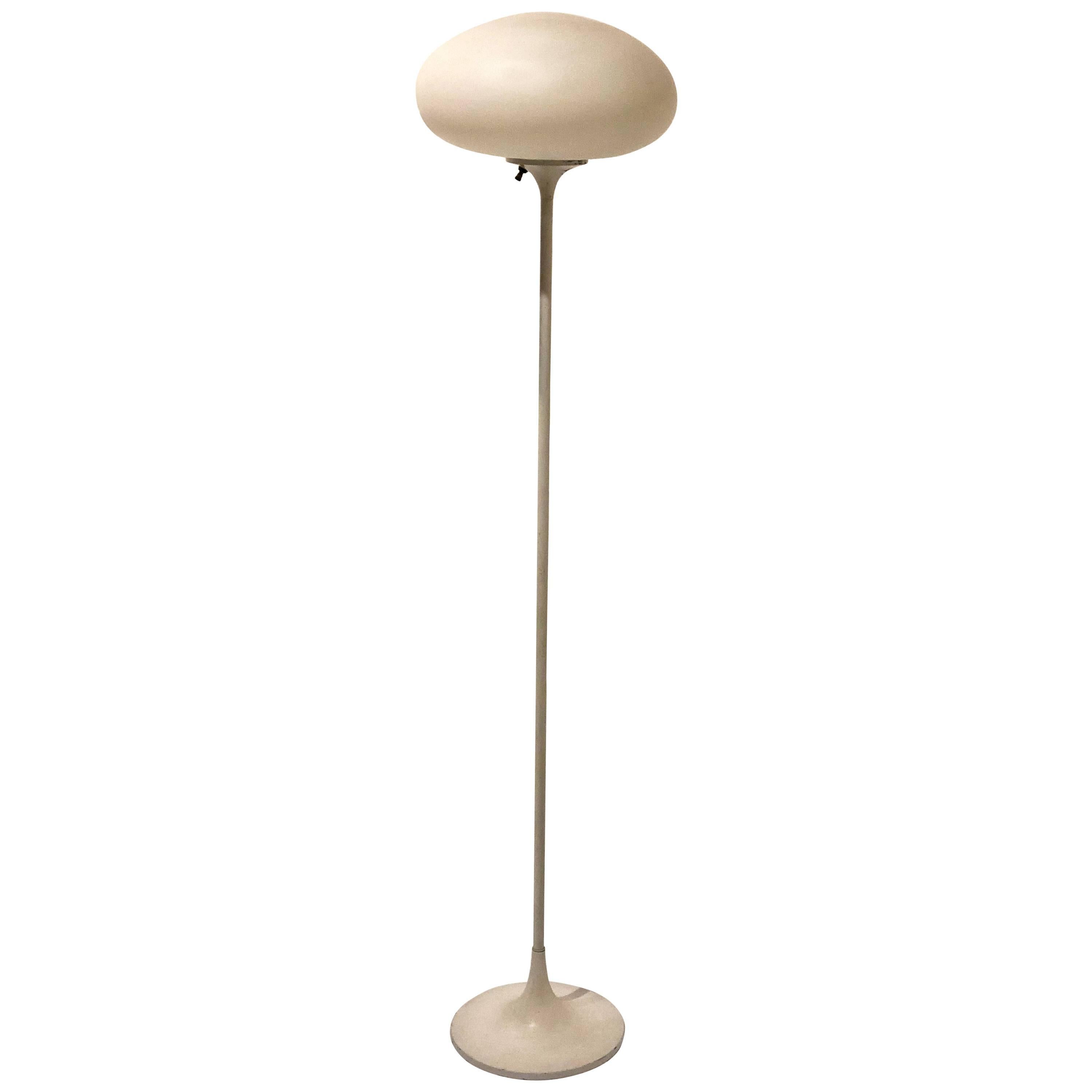 Iconic Space Age Laurel Lighting Mushroom Floor Lamp in Cream Color