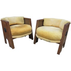 Adrian Pearsall for Craft Associates "Strictly Spanish" Pair of Octagonal Chairs