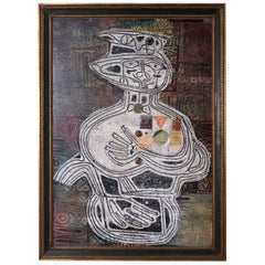 1963 Joe Nyiri Monoprint astratto