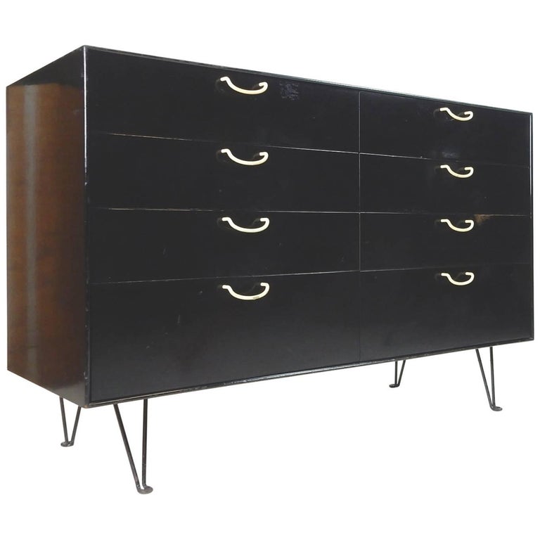 George Nelson For Herman Miller Ebonized Thin Edge Eight Drawer