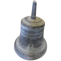 19th Century Bronze Bell Dated, 1847