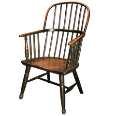 Early 19th Century West Country Ash Hoop Back Windsor Chair