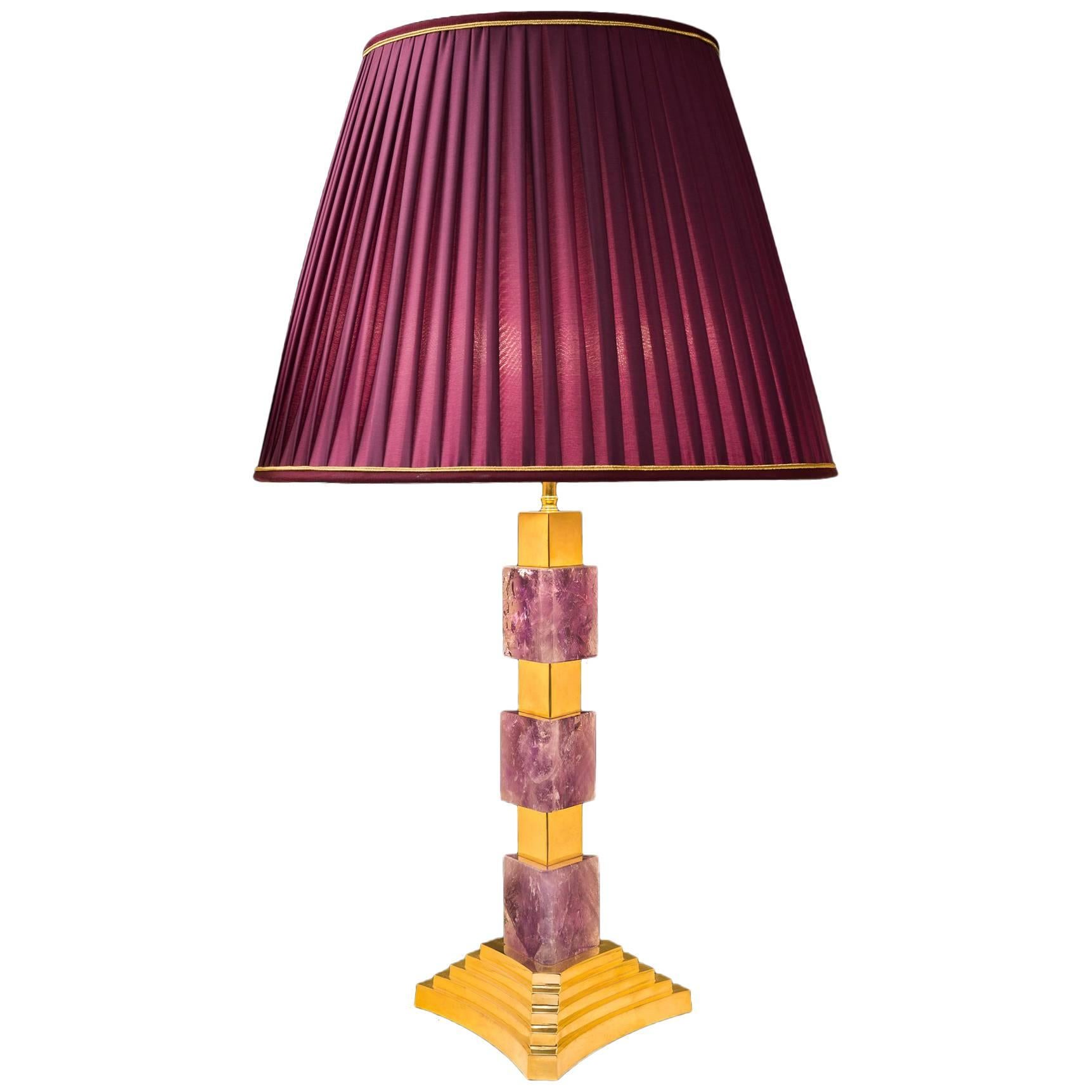 Amethyst Single Lamp by Alexandre Vossion