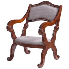 Mahogany Transformation Chair from the Biedermeier Era