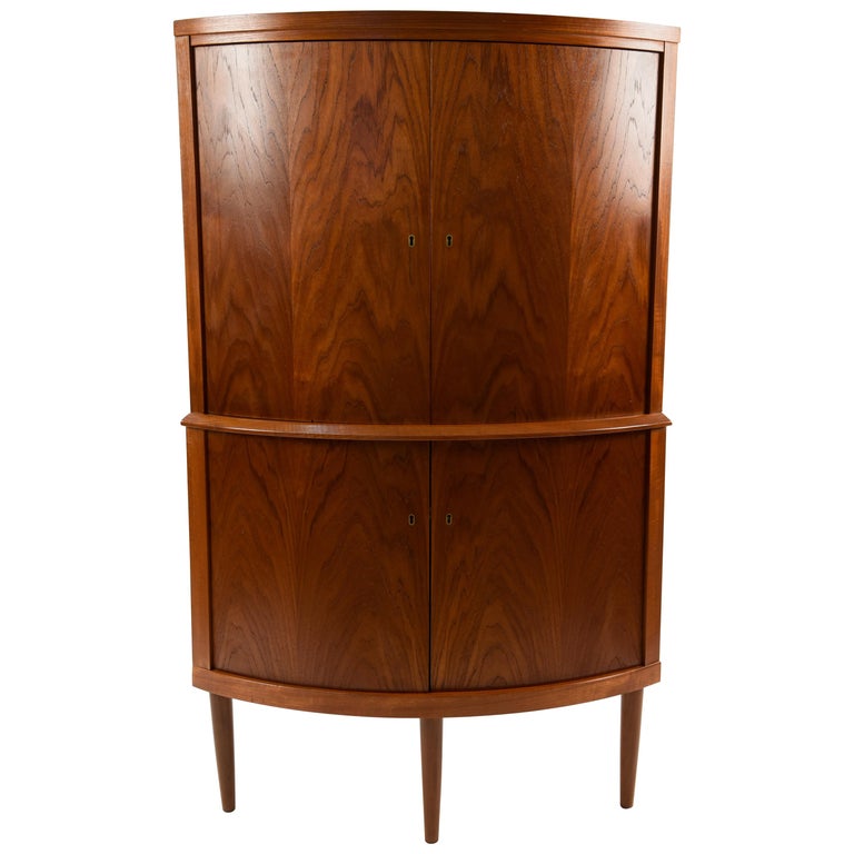 danish modern corner cabinet at 1stdibs