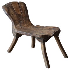 Ancienne chaise de méditation de la Monastère Wabi-Sabi