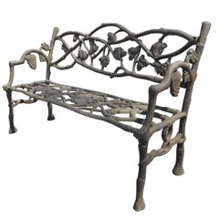 Unique Cast Iron Decorative Bench