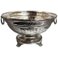 Centre de table ancien en argent sterling américain à punch Bowl de Gorham, vers 1890-1900