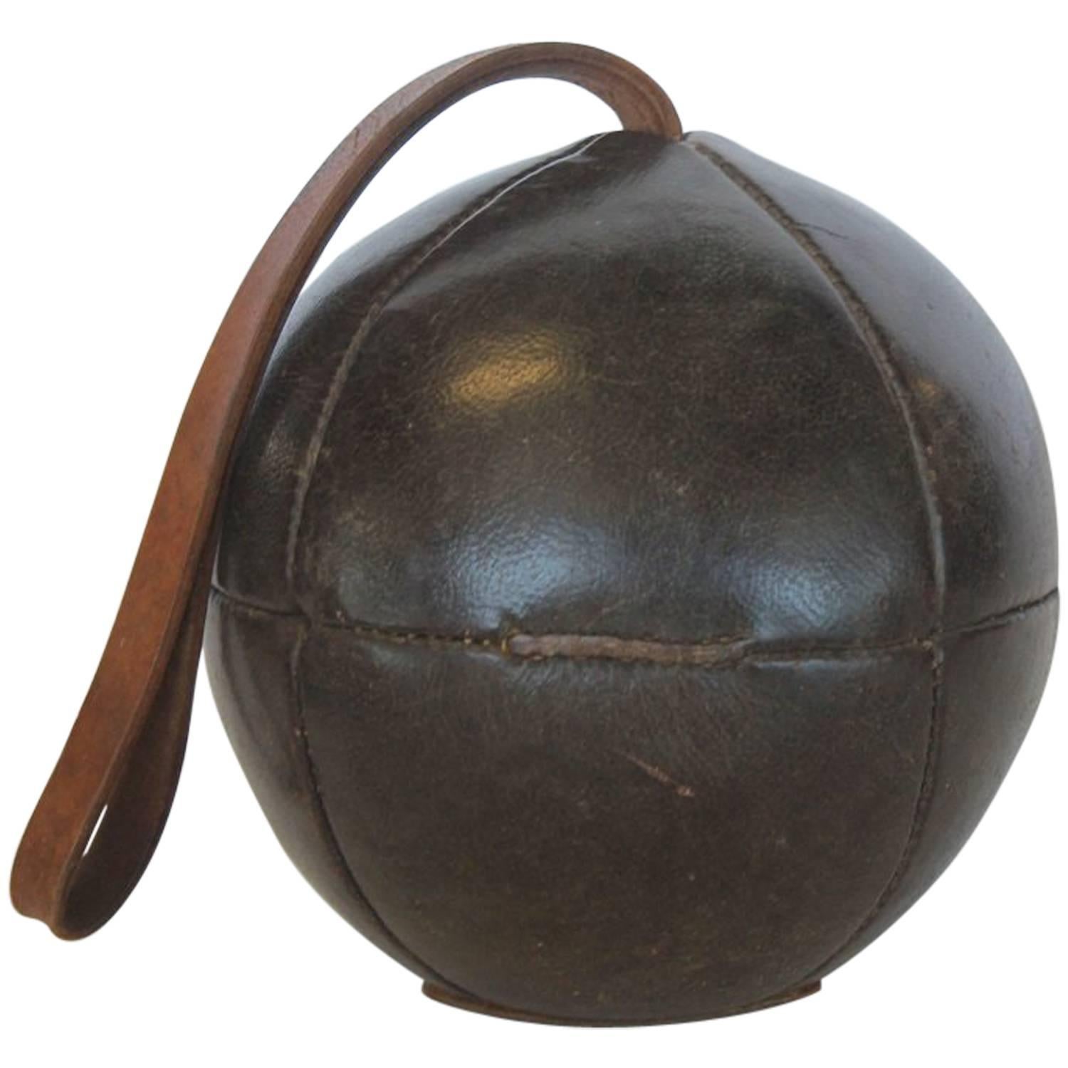 1950s German Medicine Leather Ball