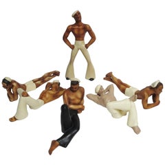 1950s Painted Chalkware Shirtless Sailors