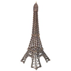 Large Handmade Eiffel Tower Willow Art Sculpture Indoor or Outdoor