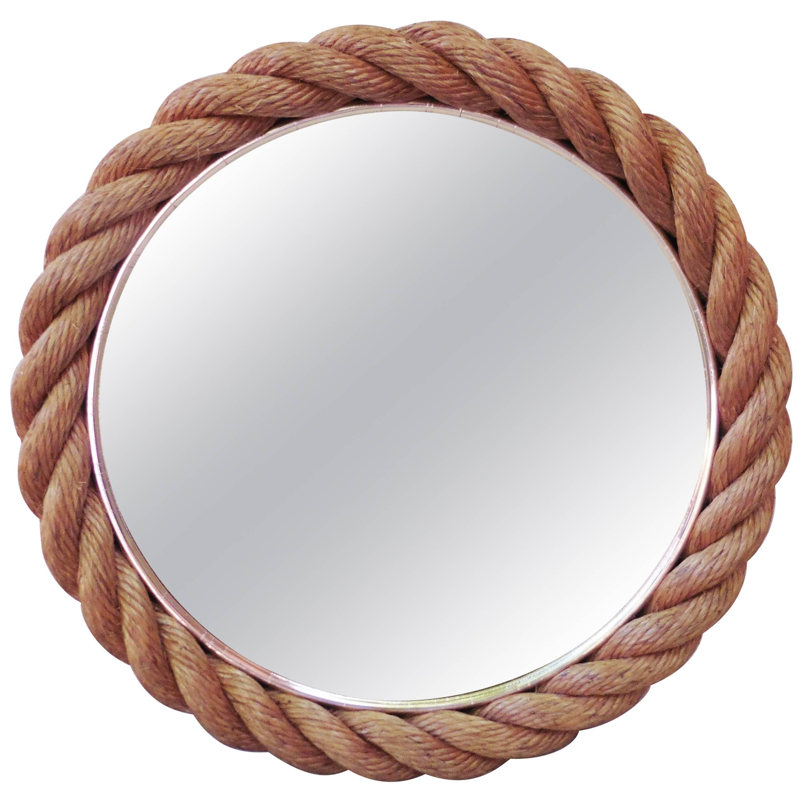 Rope Mirror Audoux Minet, circa 1960