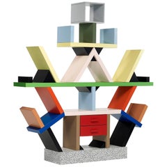 Vintage Carlton Bookcase Roomdivider by Ettore Sottsass for Memphis, 1981
