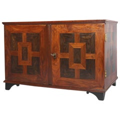 Antique Rosewood Parquetry Inlaid Apothecary Six-Drawer Table Cabinet, circa 1860