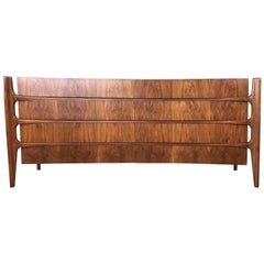 William Hinn for Urban Furniture Sculptural Walnut Eight-Drawer Dresser