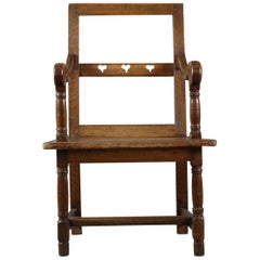 Antique French Country Marriage or Love Chair
