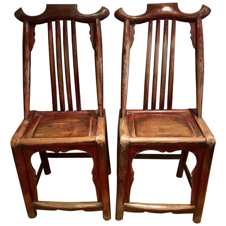 Pair of Antique Hand Carved Chinese “Dragon” Chairs at 1stdibs