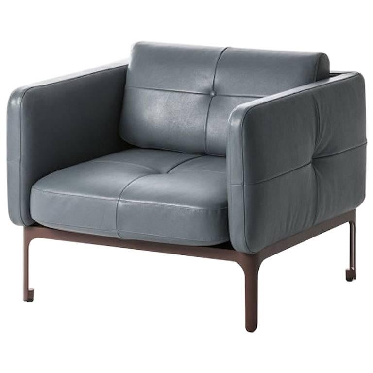 Modernista Armchair by Doshi and Levien in Fabric or Leather for Moroso For Sale