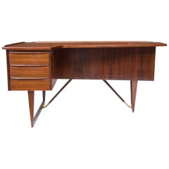 1960s Rosewood Desk with Secret Bar by Peter Lovig Nielsen