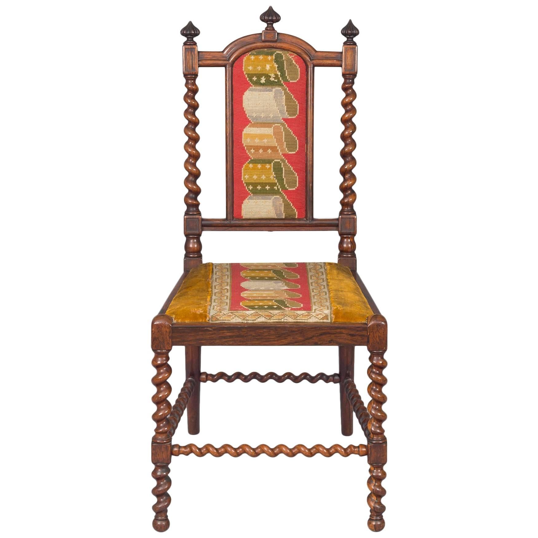 Rosewood Child's Side Chair, circa 1830 For Sale