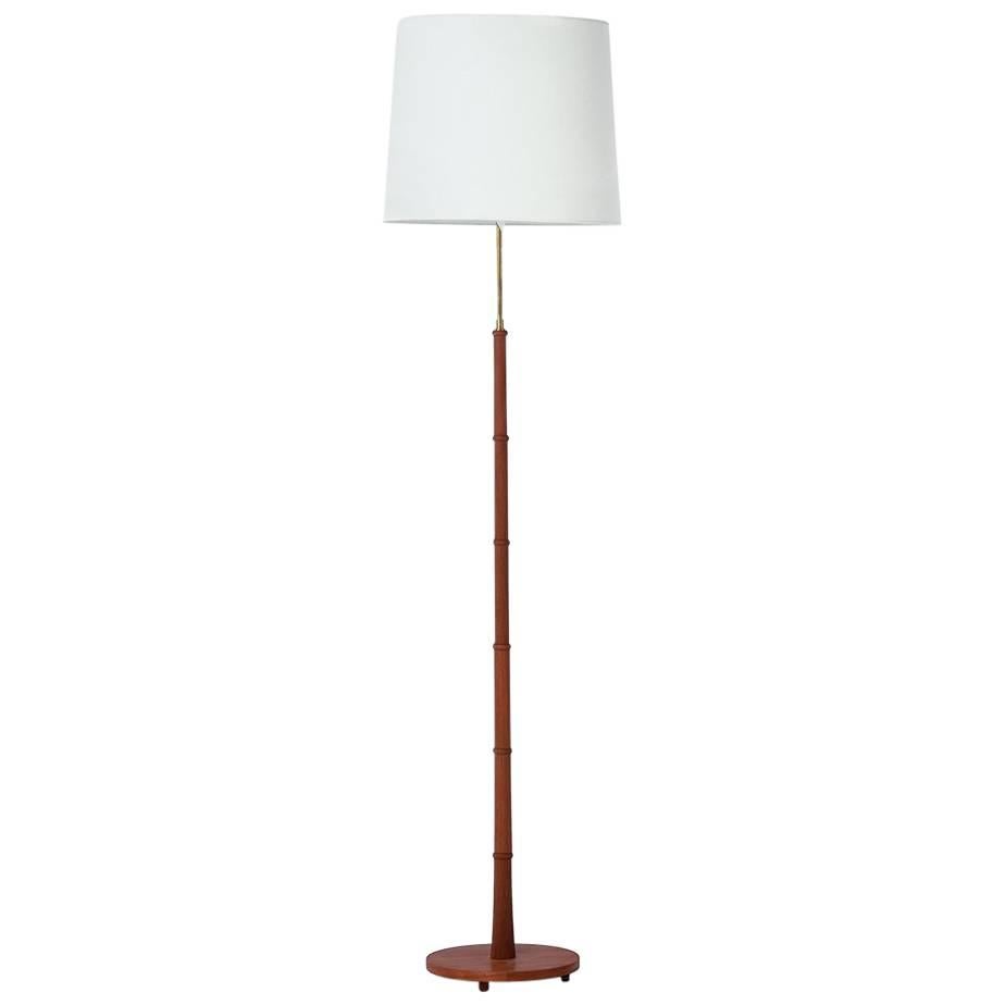 Danish Modern "Inverted Bamboo" Floor Lamp