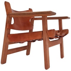 Børge Mogensen Spanish Chair, Designed 1958, Produced by Fredericia Stolefabrik