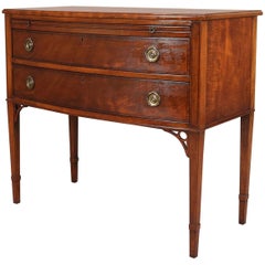 Retro Hepplewhite Style Flame Mahogany Two-Drawer Silver Chest by Beacon Hill