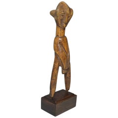 African Tribal Art Fine Rare Baule Figurative Catapult