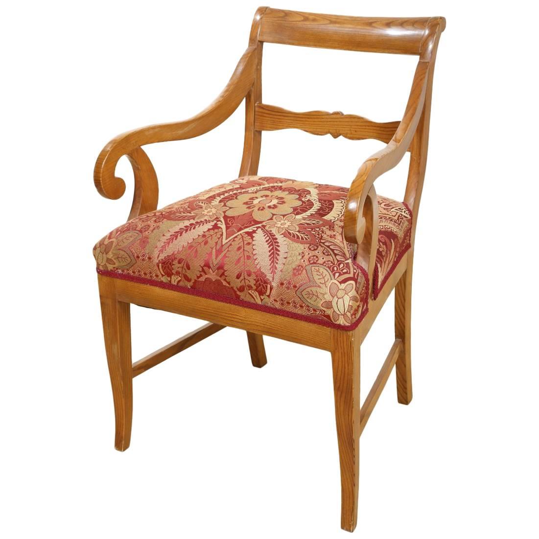Biedermeier Ashtree Side Chair, circa 1840 For Sale