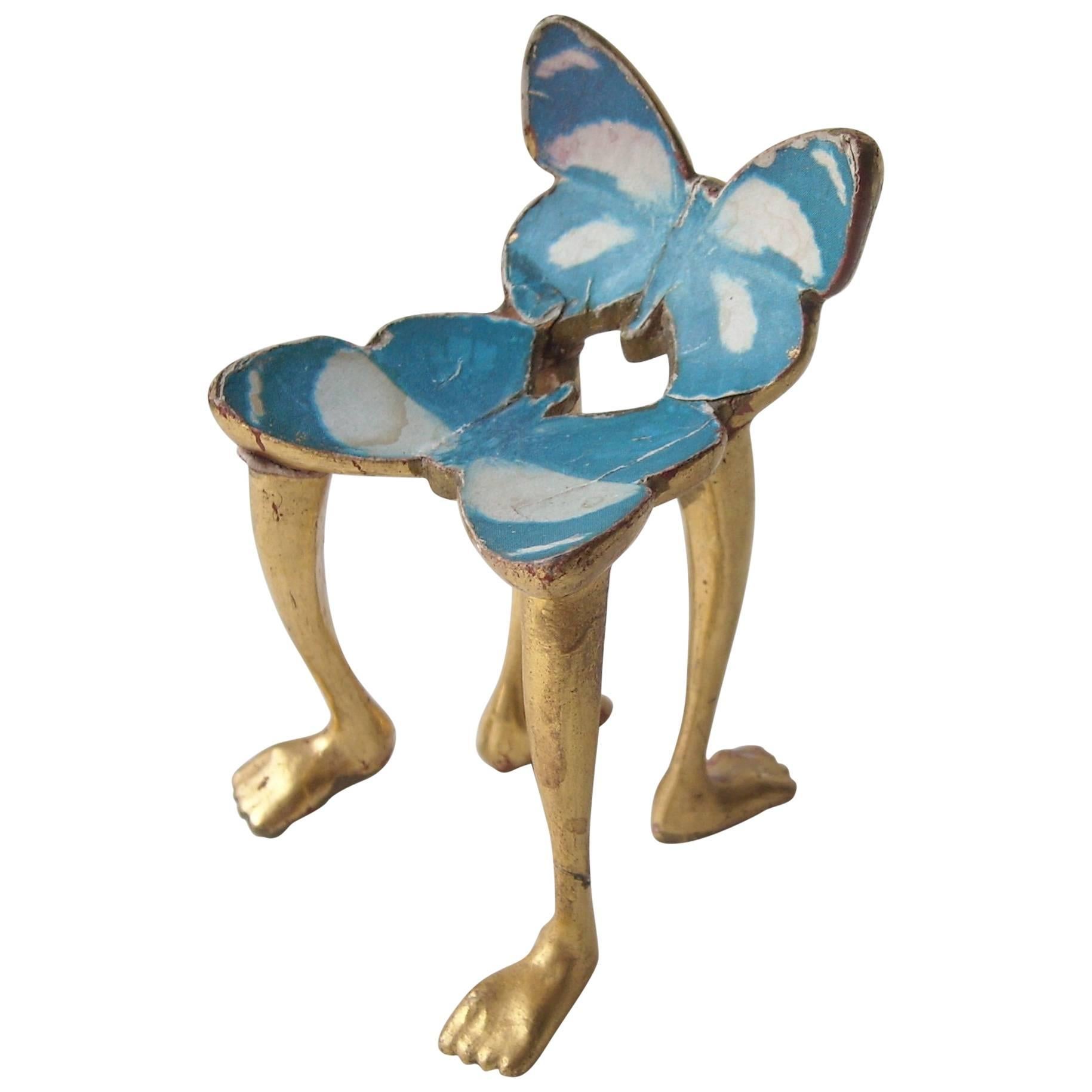 Pedro Friedeberg "Butterfly Chair" Miniature, Sculpture, Surrealist, Signed