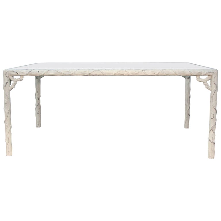 Faux Bois Dining Table For Sale at 1stDibs