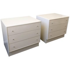 Pair of Lacquer Three Draws Nightstands by Steven Chase