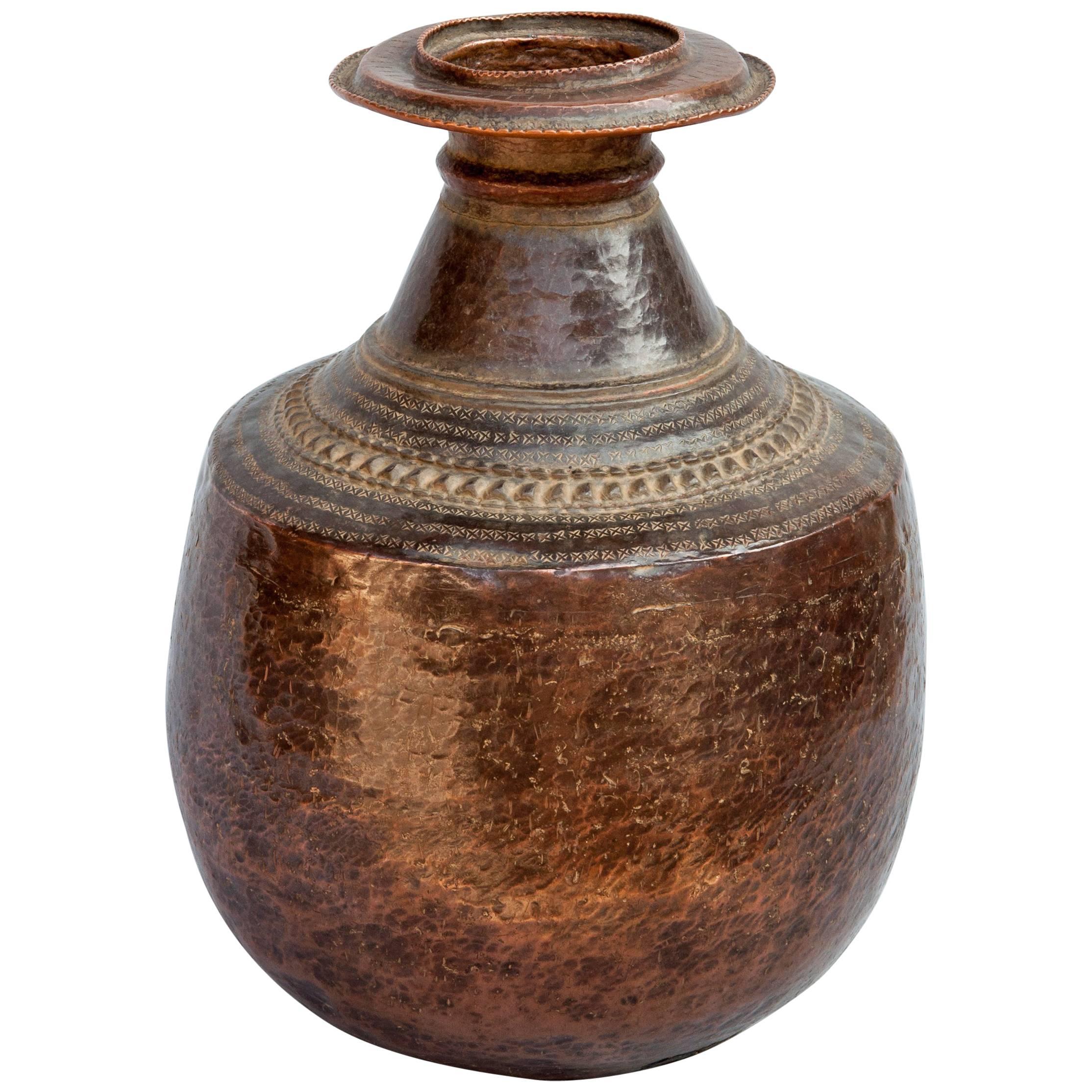 Vintage Copper Water Pot from Nepal, Mid-20th Century