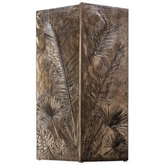 'Tropical Fossil II' Monumental Bronze and Brass Screen by Gianluca Pacchioni
