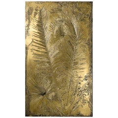 'Fossil I' Monumental Bronze and Brass Screen by Gianluca Pacchioni