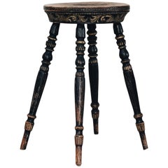 18th Century Swedish Folk Art Stool