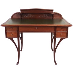 Art Nouveau Mahogany Desk by Edouard Diot