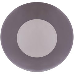 Retro Circular Beveled Sfumato-Grey Mirror in the Manner of Fontana Arte, Italy 1970's