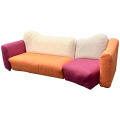Cannaregio Sofa design Gaetano Pesce for Cassina two pieces sofa 1980s circa
