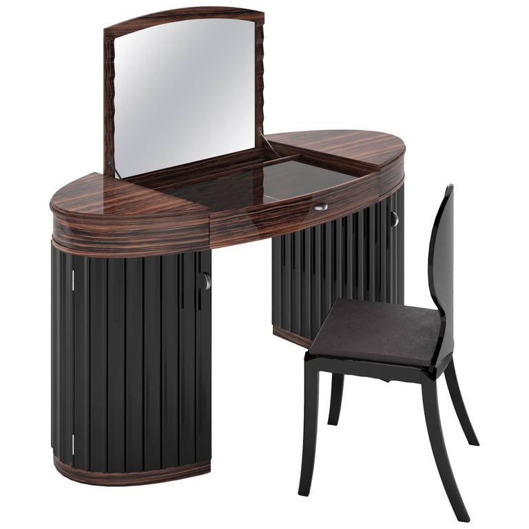 Art Deco Macassar Vanity Table For Sale at 1stdibs