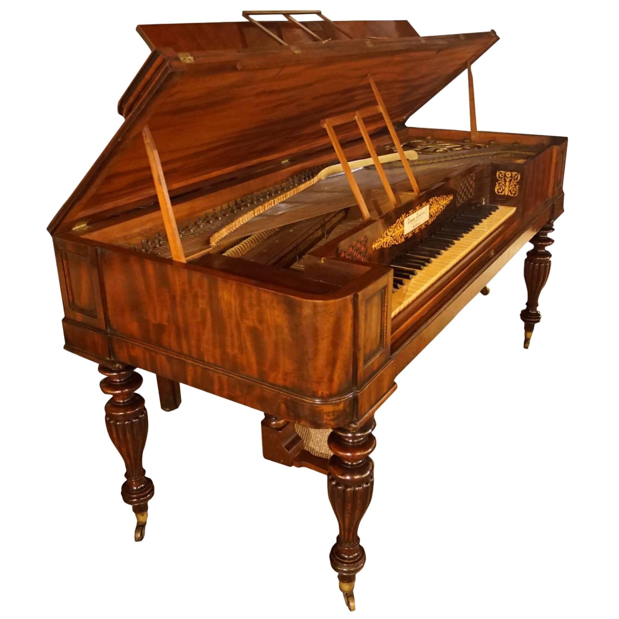 William IV period square piano by Thomas Tomkinson Maker to George IV For Sale