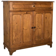 Antique Pine Cupboard, English, Victorian, Cabinet, Pitch Pine, circa 1880