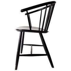 Patinated J64 Primitive Chair by Ejvind a Johansson, Denmark, circa 1957