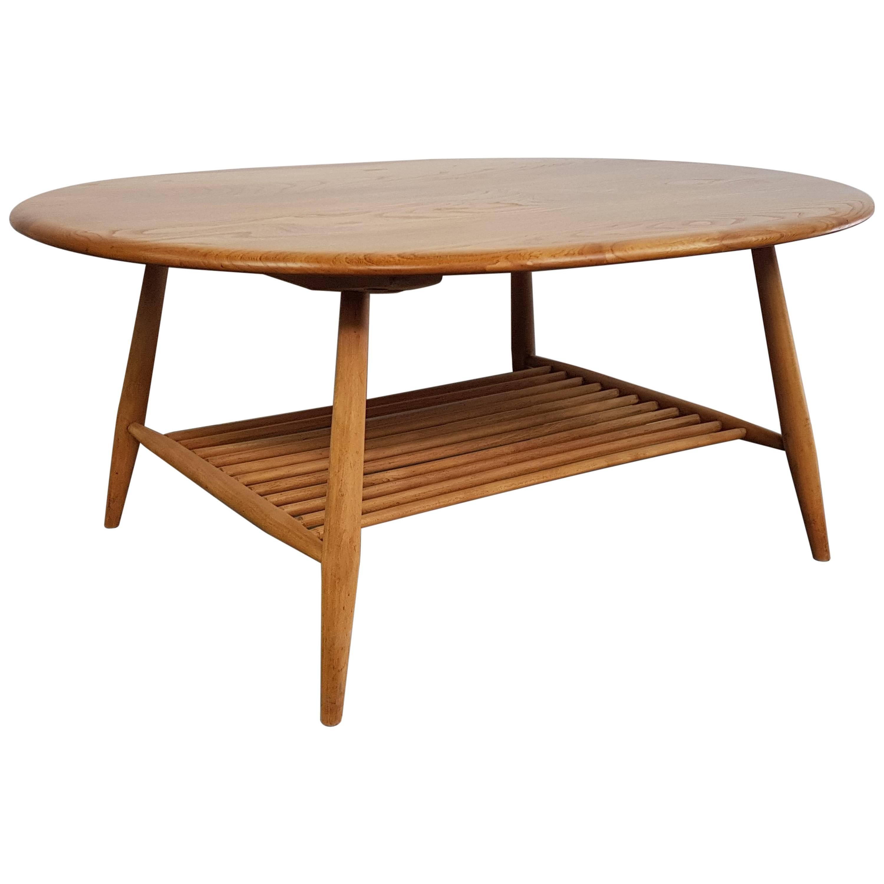 Vintage Ercol Blonde Coffee Table, 1960s For Sale
