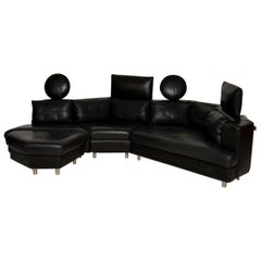1970s Vintage Leather Modular Sofa by Rolf Benz