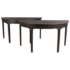 Pair of Demi Lune Console Tables