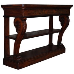 Antique 19th Century Regency Mahogany Pedestal Sideboard
