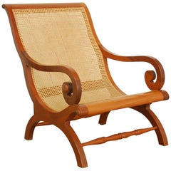 British Colonial Planters Chair or Campeche Chair