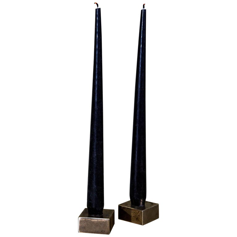 Solid Brass Candle Block — Made in Britain For Sale at 1stDibs